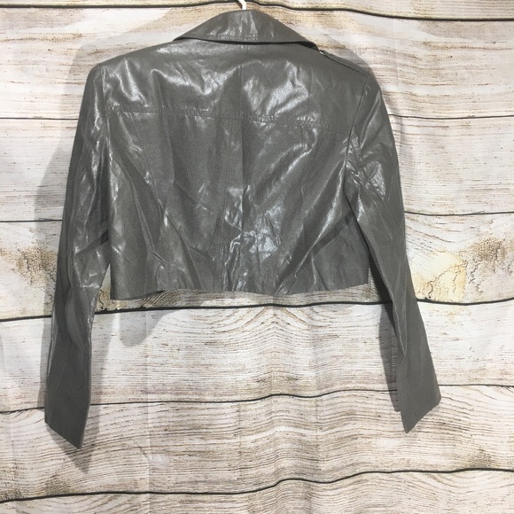 82-89 Bisou Bisou Michele Bohoot faux leather M L - Picture 5 of 5